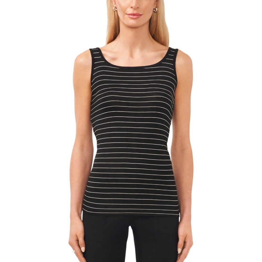 3/$20🌟 Halogen Black/White Mini Stripe Striped Favorite Tank Top Size XS